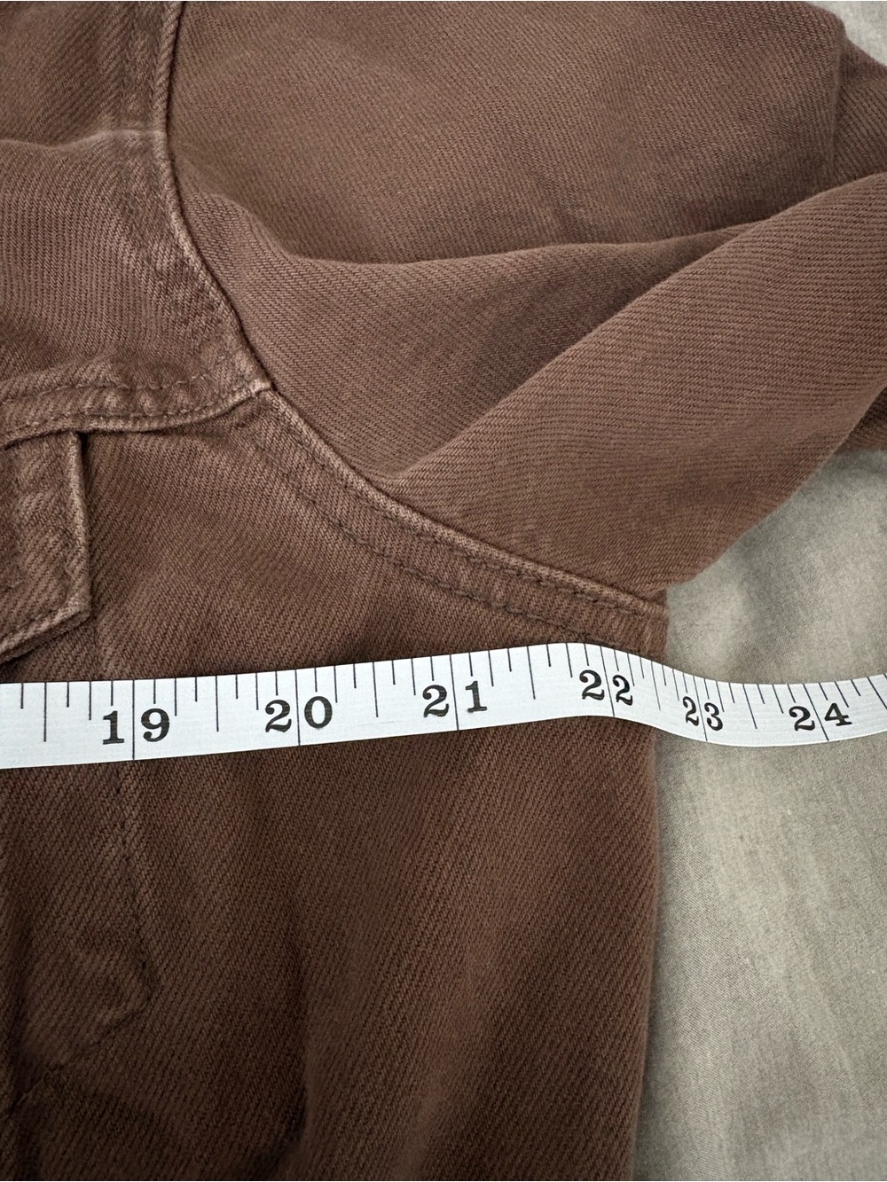 Levi’s Mens Relaxed Trucker Jacket Small Brown Washed Denim Oversized A5782 - Picture 6 of 11